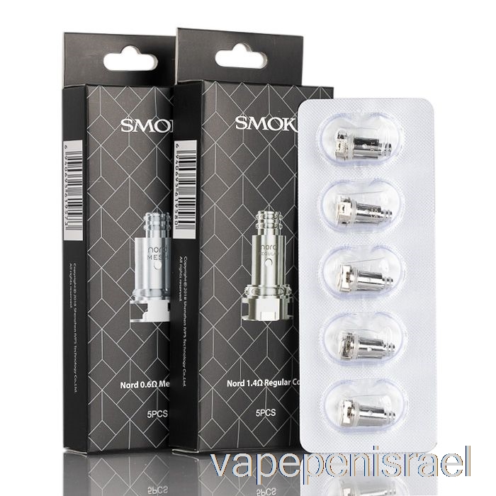 סלילי חלופי Vape Israel Smok Nord חד פעמי 1.4ohm Nord סלילים קרמיים